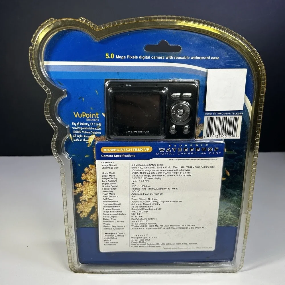 VuPoint Solutions 5.0 Mega Pixels Underwater Digital Camera with Waterproof Case